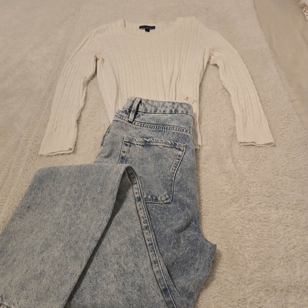 White Karen Scott sweater